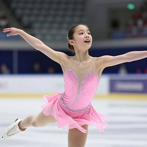 Teen Girl Figure Skating Spin