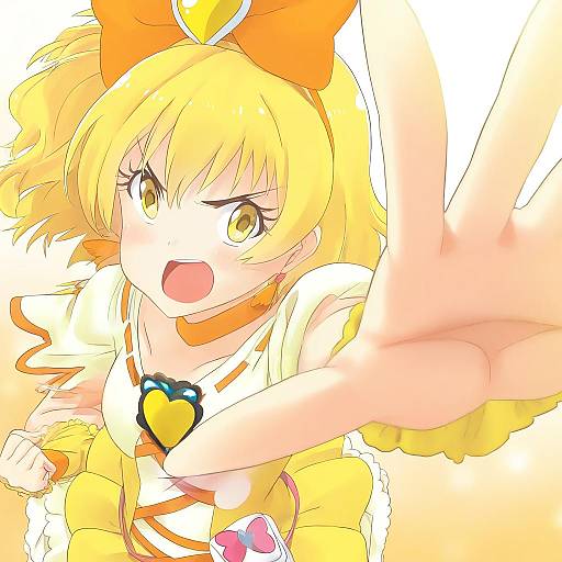 Illustration of Cure pine, precure in the style of Twin (tt lsh)