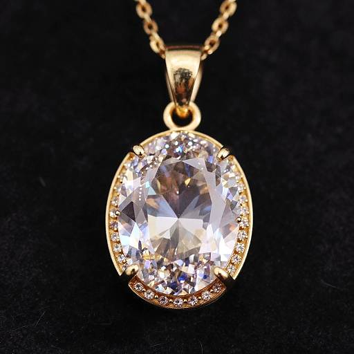 40th Anniversary Gem Pendant Close-Up