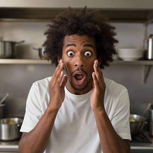 Panicked Chef in Kitchen Performance