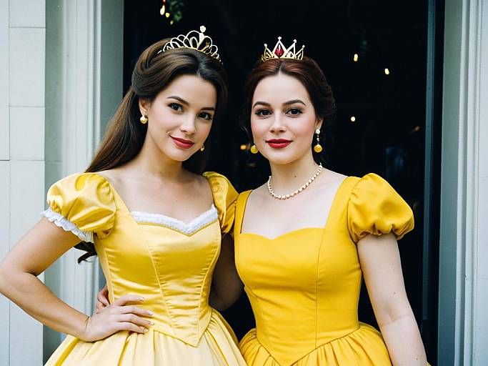 Adult Princess Belle Costume Portrait