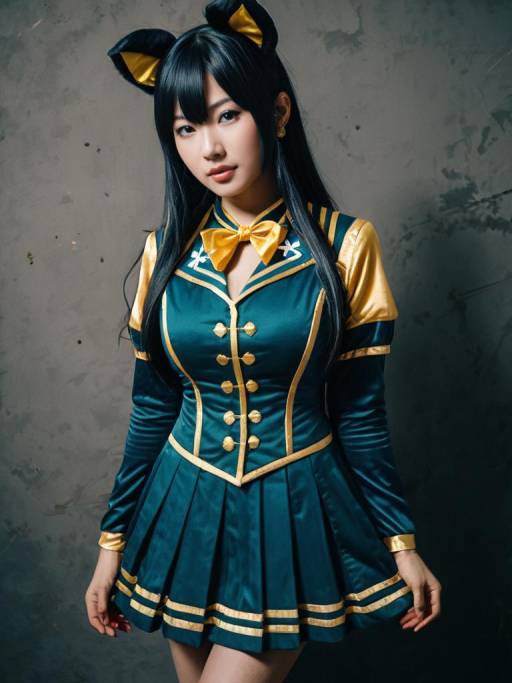 Woman in Nanaba Cosplay Costume