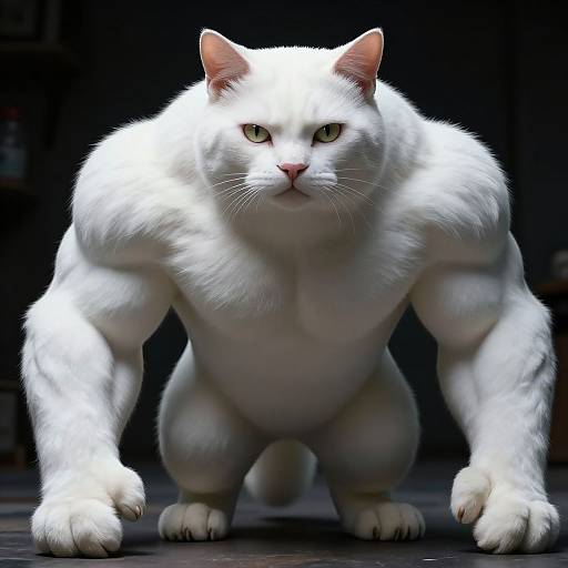 Ultrarealistic Muscular Albino Reptilian