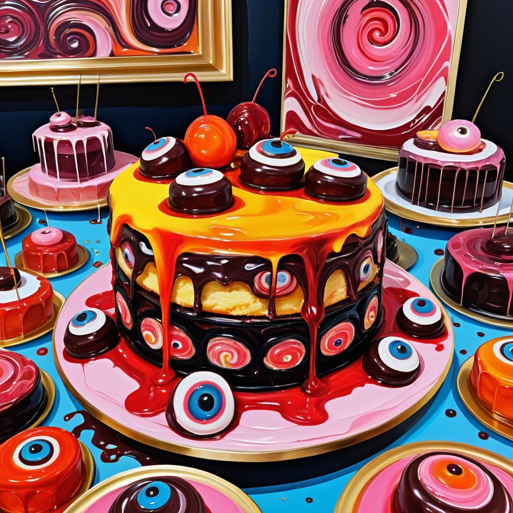 Grotesque Interiors of Melting Sweets