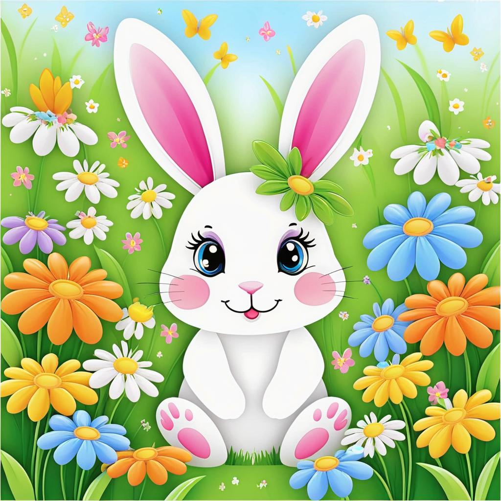 Cute Cartoon Bunny Painting Kits for Kids