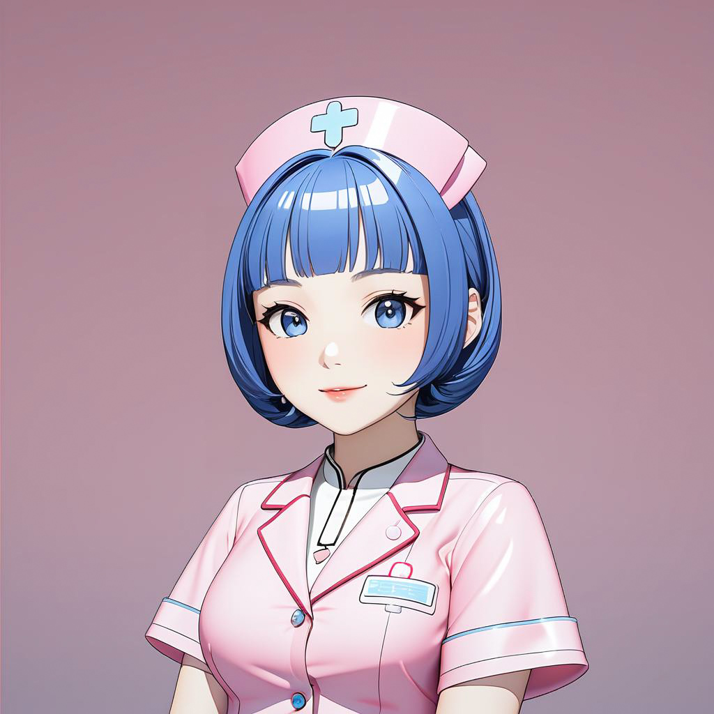 Cheerful Nurse in 3D Animation Style