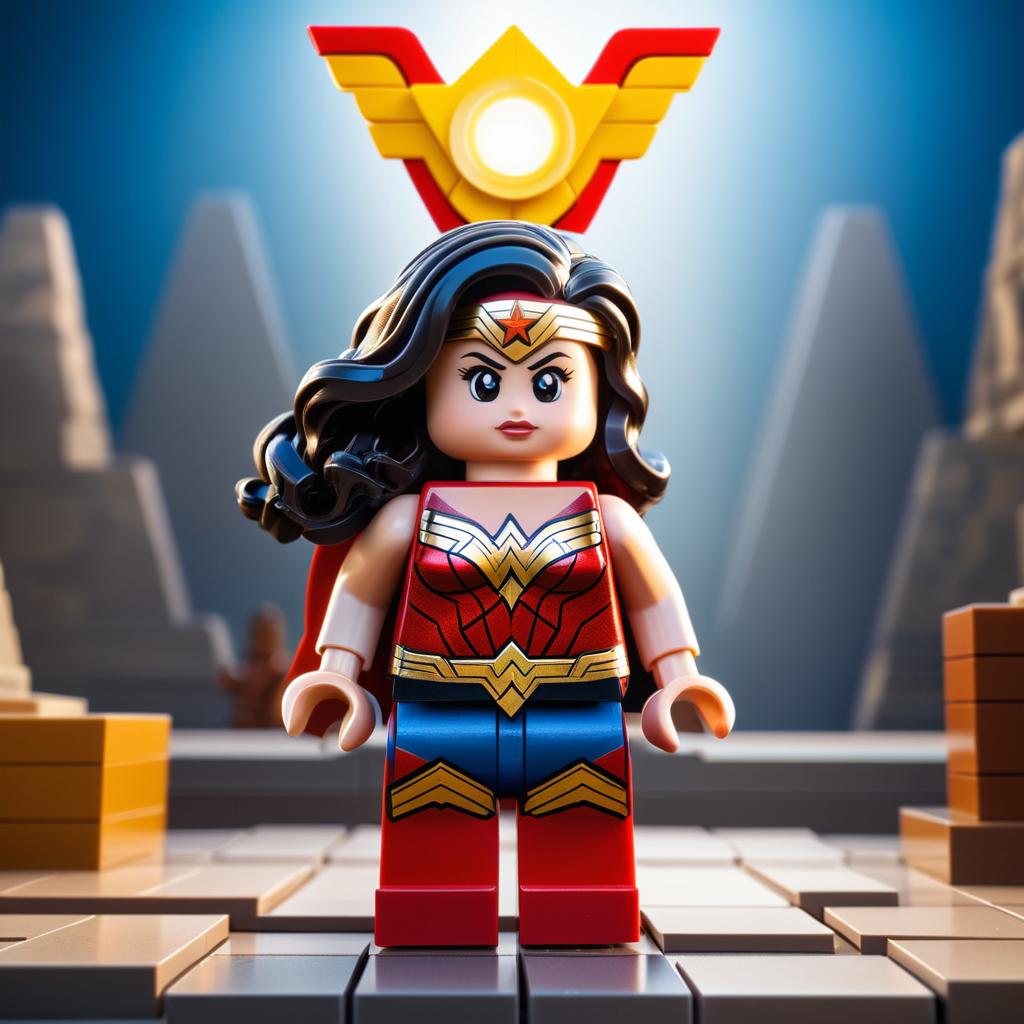 Wonder Woman Lego Figurine in Themyscira