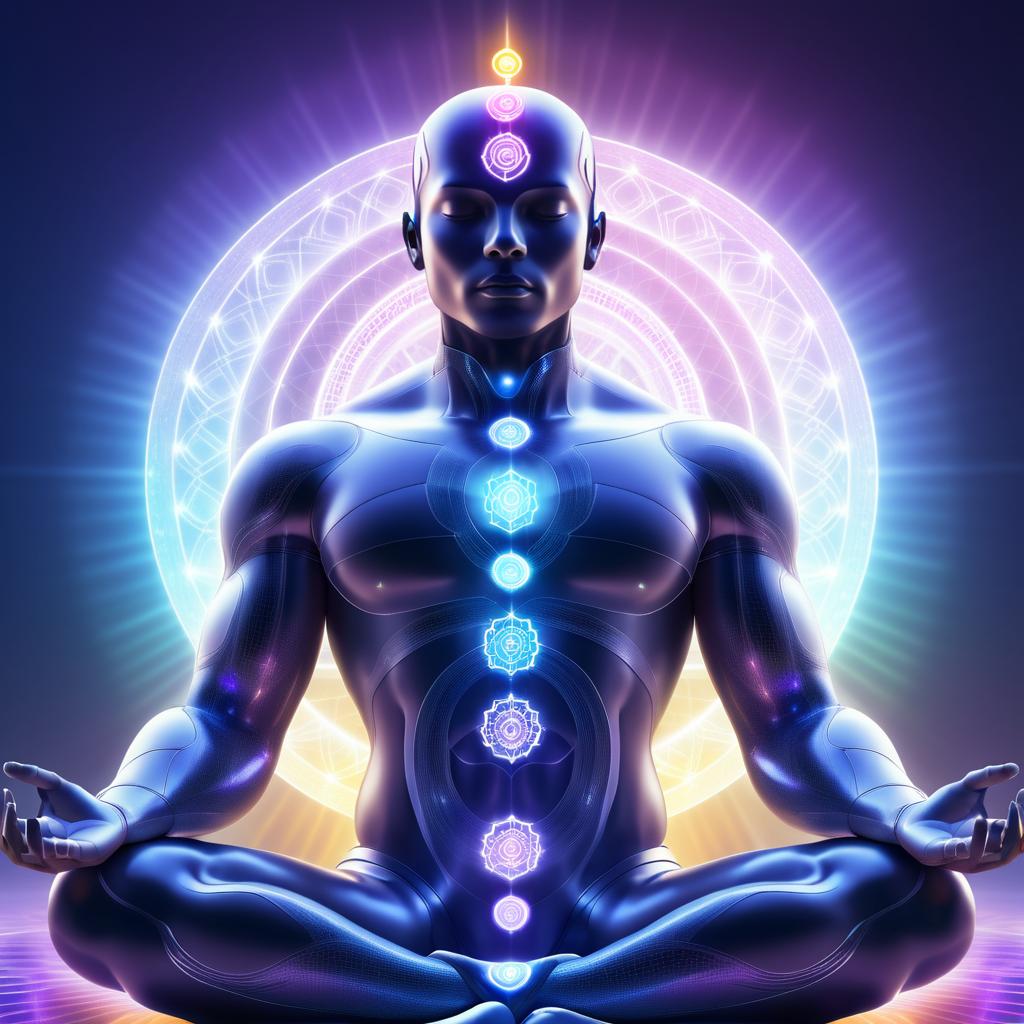 Cyborg Meditation with Aligned Chakras