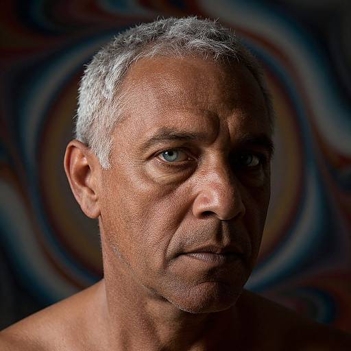 Photorealistic Aboriginal Man Portrait