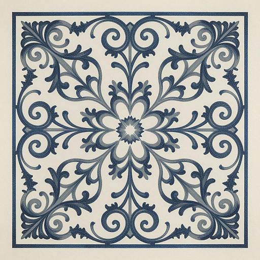 Art Nouveau Mandala Scrollwork Design