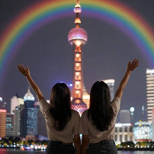 Dynamic Back-to-Back Pose in Cityscape