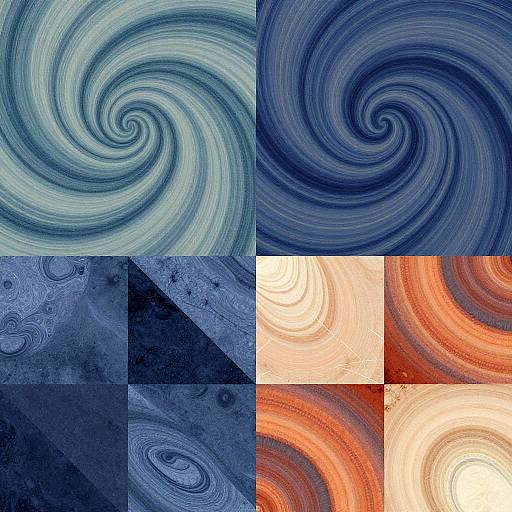 Abstract Swirling Colors and Shapes