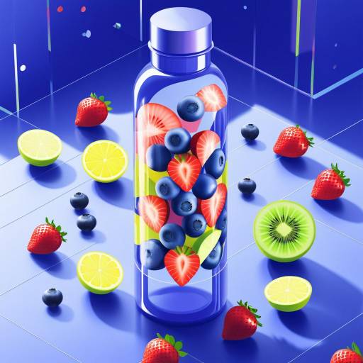 Isometric Editorial Illustration of Fresh Fruit