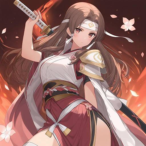 Illustration of Hana (fire emblem), fire emblem in the style of Fujieda uzuki