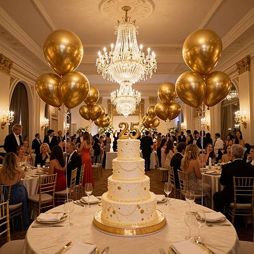 Elegant 25th Anniversary Celebration