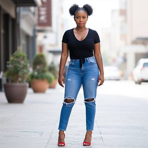 Confident Urban Black Woman Portrait