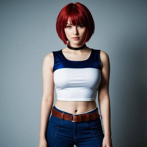Woman in Todoroki Inspired Costume