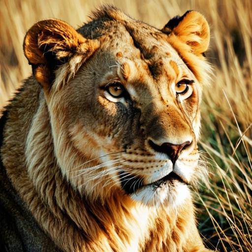 Stunning Amber and Sable Lioness Stunning Amber and Sable Lioness