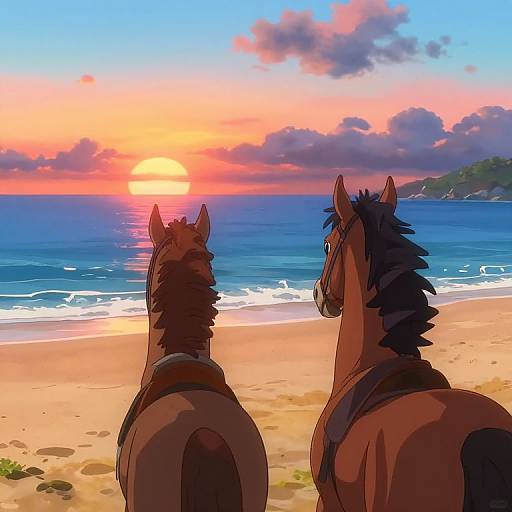 Ultra Detailed Beach Horse Ride