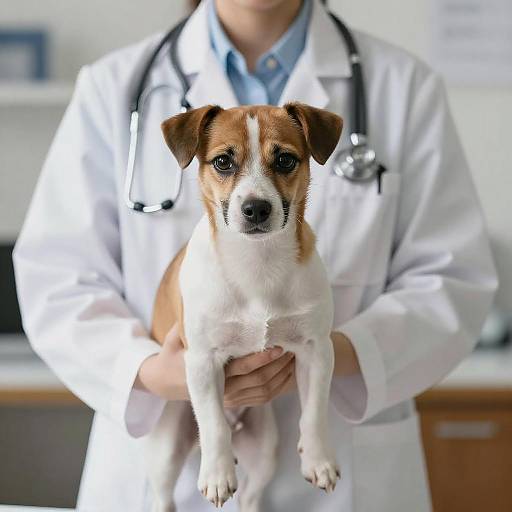Veterinarian Portrait with Adorable Dog