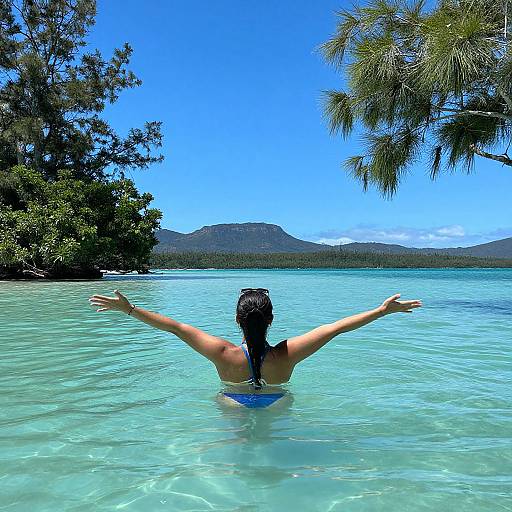 Woman Embracing Sunshine at Hamilton Island