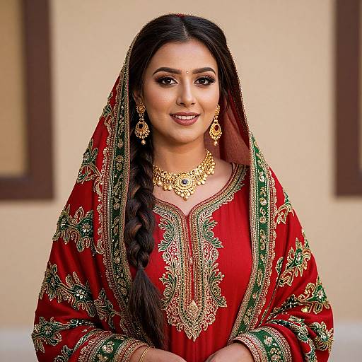 Vibrant Traditional Woman Portrait