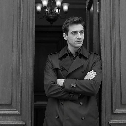 Mysterious Man in Trench Coat