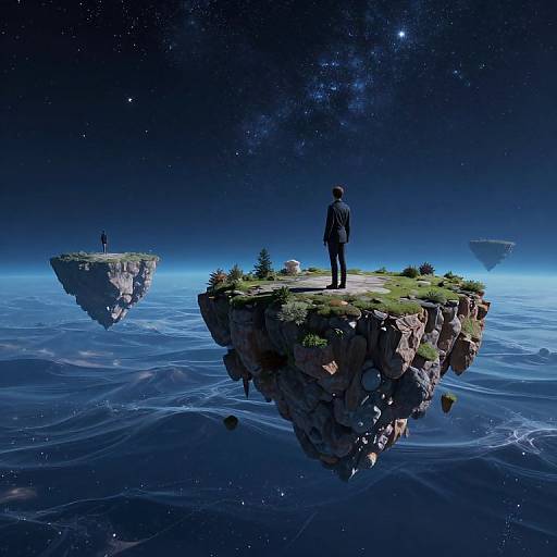 Celestial Ballet of Floating Islands