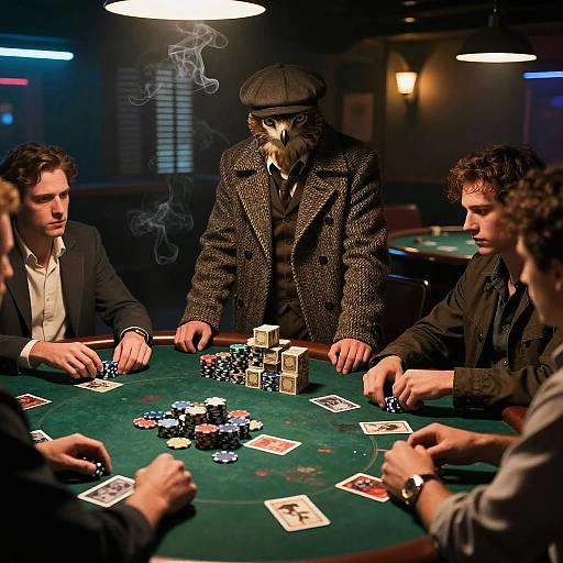Noir Hawk's Underground Poker Duel