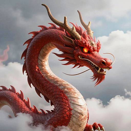 Photo-Realistic Red Dragon Girl