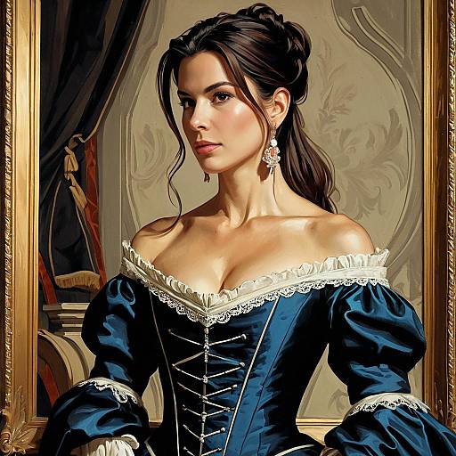 Young Woman in 17th Century French Bodice