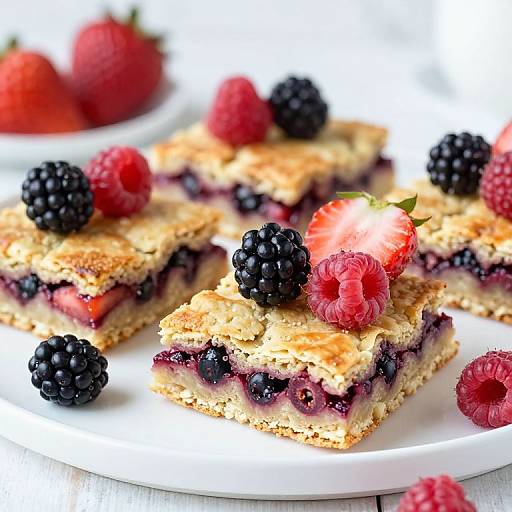 Summer Berry Fruit Flapjack Recipe