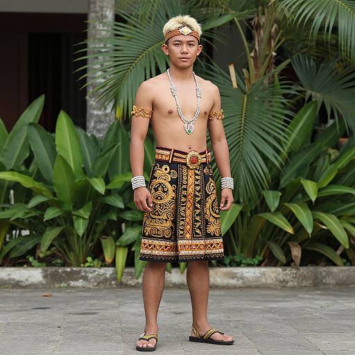 Philippine Costume Man with Jewelry