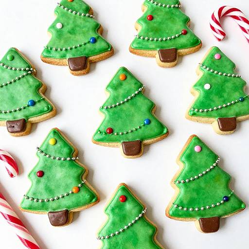 Festive Christmas Tree Cookie Display