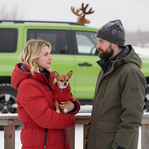 Winter Cheer with a Stylish Duo