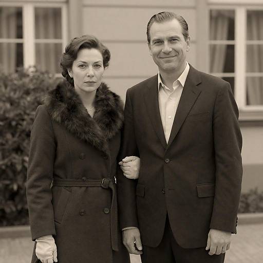 Vintage Sepia Portrait of a Couple