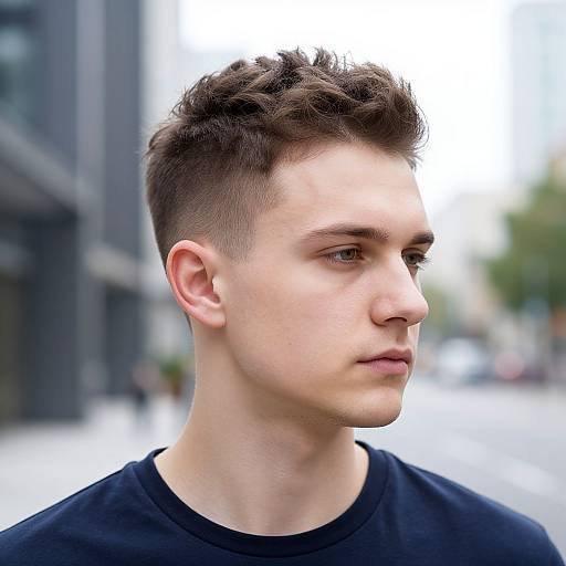 Fit European Man with Natural Undercut