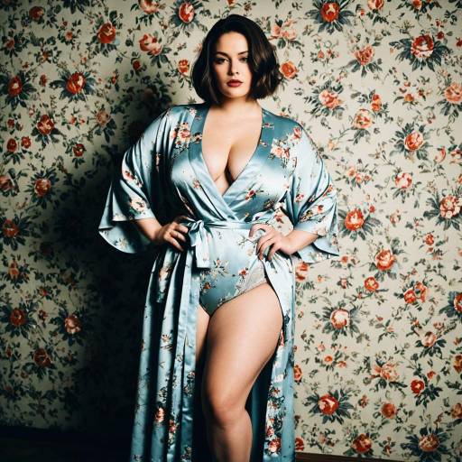 High-Fashion Model in Vintage Setup
