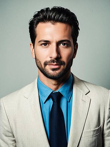 Man in Summer Professional Studio Portrait