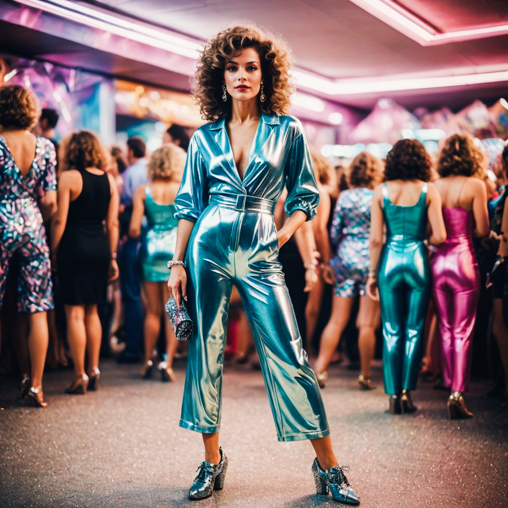 Retro 80s Party Look with Tilt-Shift Effect