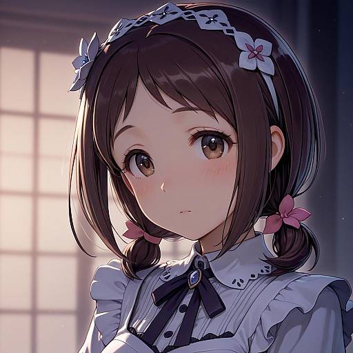 Illustration of Muramatsu sakura, idolmaster in the style of Shizuma yoshinori