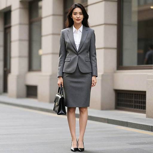 Formal Blazer and Skirt Set