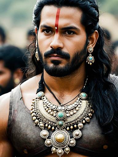 Realistic Bahubali-Inspired Male Portrait