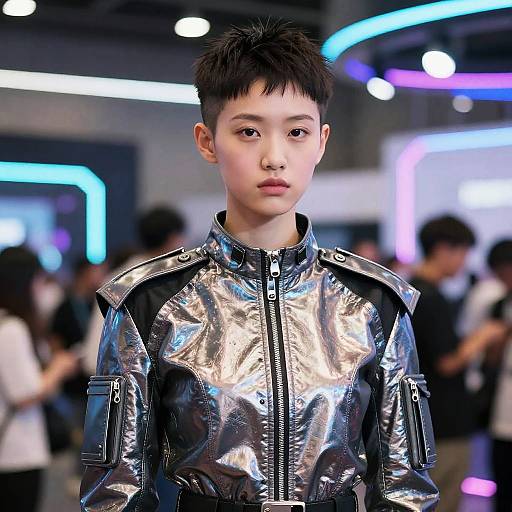 Futuristic Short Hair Undercut Style