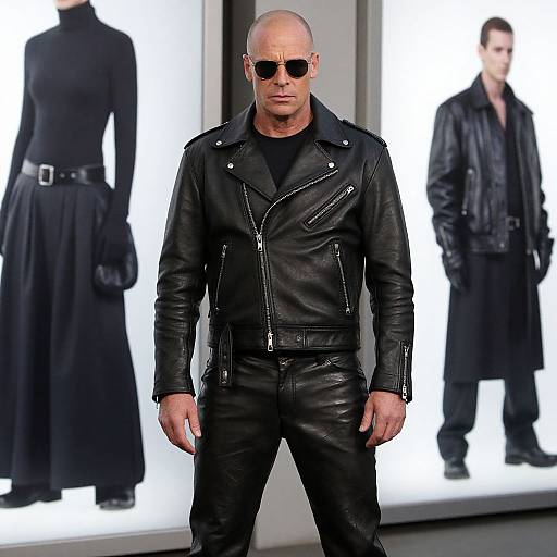 Tyler Durden Leather Fashion Shot