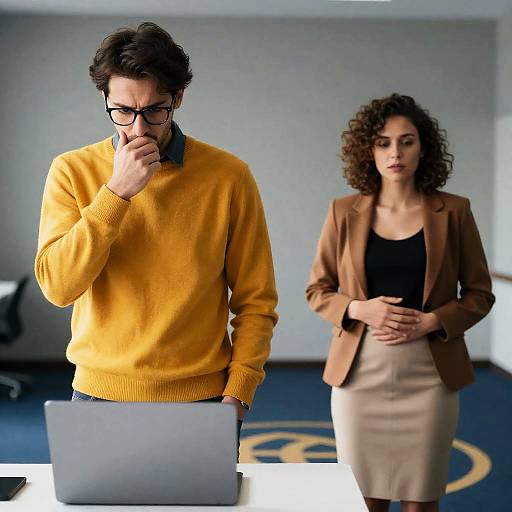 Intense Moments in a Modern Room