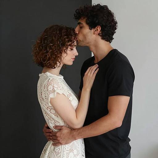 Intimate Moment: Couple in Photograph