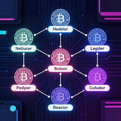 Cyberpunk Cryptocurrency Network Visualization