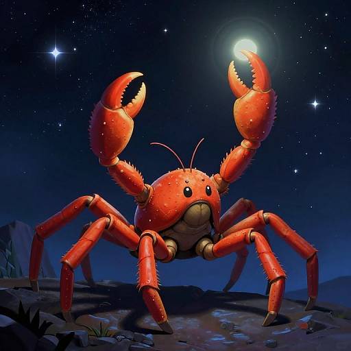 Cancer Constellation Guardian Under Stars