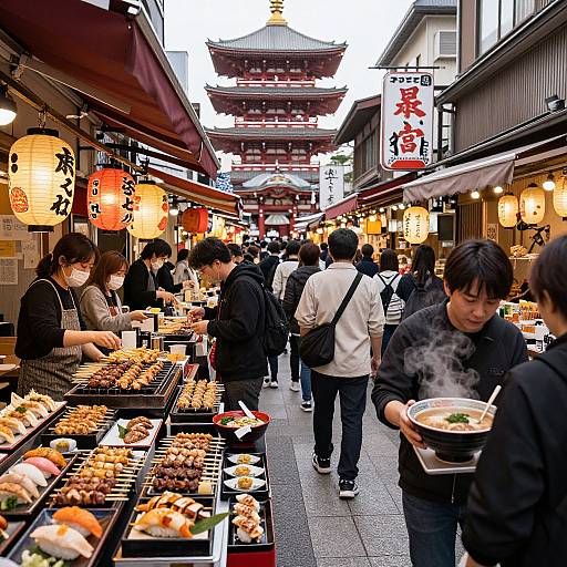 Vibrant Tokyo Global Food Market
